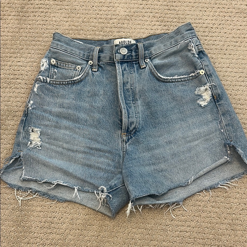 Agolde Dee High-Waisted Jean Shorts